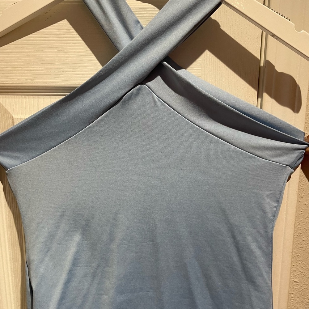 Chris’s cross halter crop top
